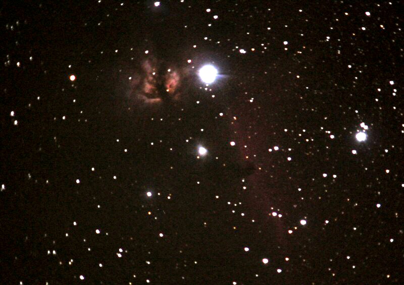 Flame and Horsehead Nebulas